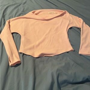 NWOT We The Free Off Shoulder Pink Top, size Small